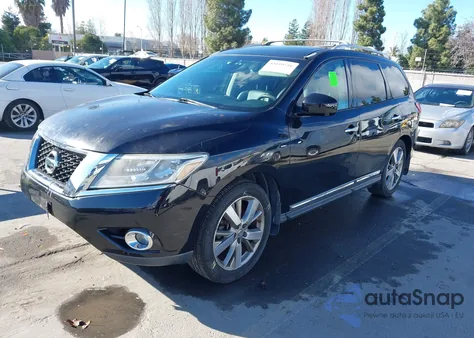 2015 Nissan Pathfinder Platinum from USA, damaged, VIN 5N1AR2MN5FC673882